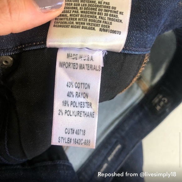 Citizens of Humanity Fleetwood Crop High Rise Flare Jeans Size 26 - Picture 7 of 12